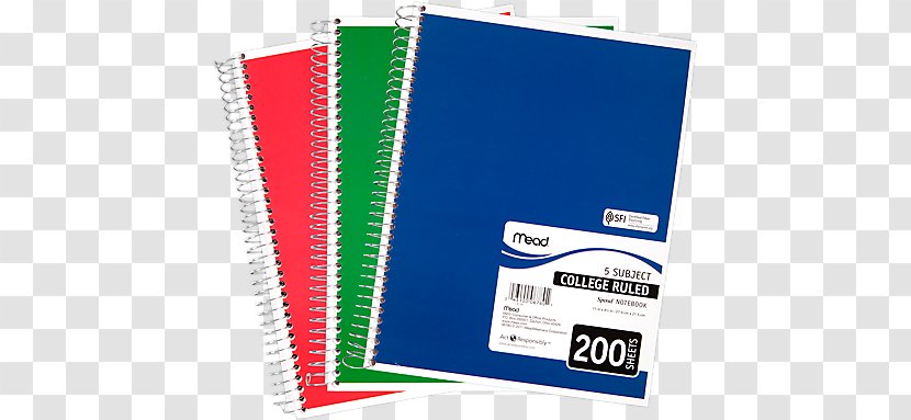 Ruled Paper Notebook Coil Binding Standard Size - Tree Transparent PNG