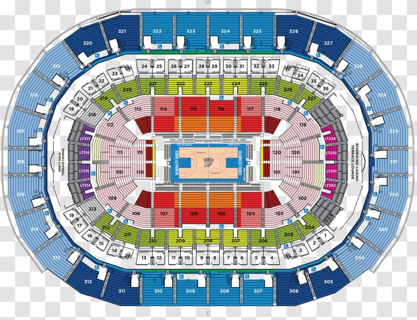 Chesapeake Energy Arena Oklahoma City Thunder AT&T Stadium Utah Jazz Vivint Smart Home - Nba Transparent PNG