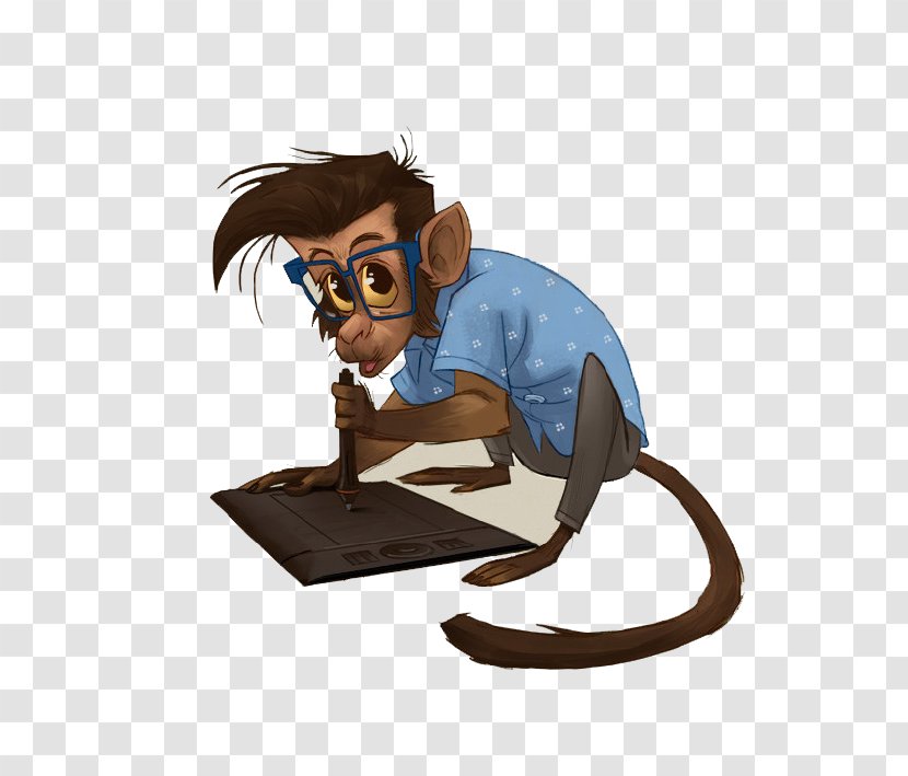 Drawing Painting Monkey - Animation - Cartoon Transparent PNG
