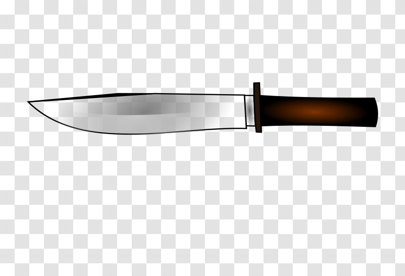 Bowie Knife Kitchen Blade - Butcher Cliparts Transparent PNG
