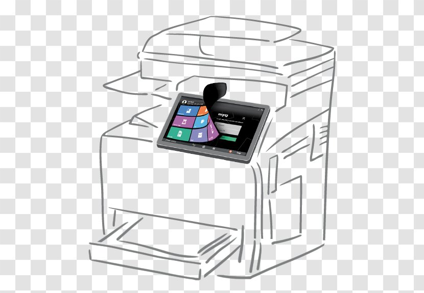 Photocopier Multi-function Printer Output Device Printing - Multifunction - Reader Transparent PNG