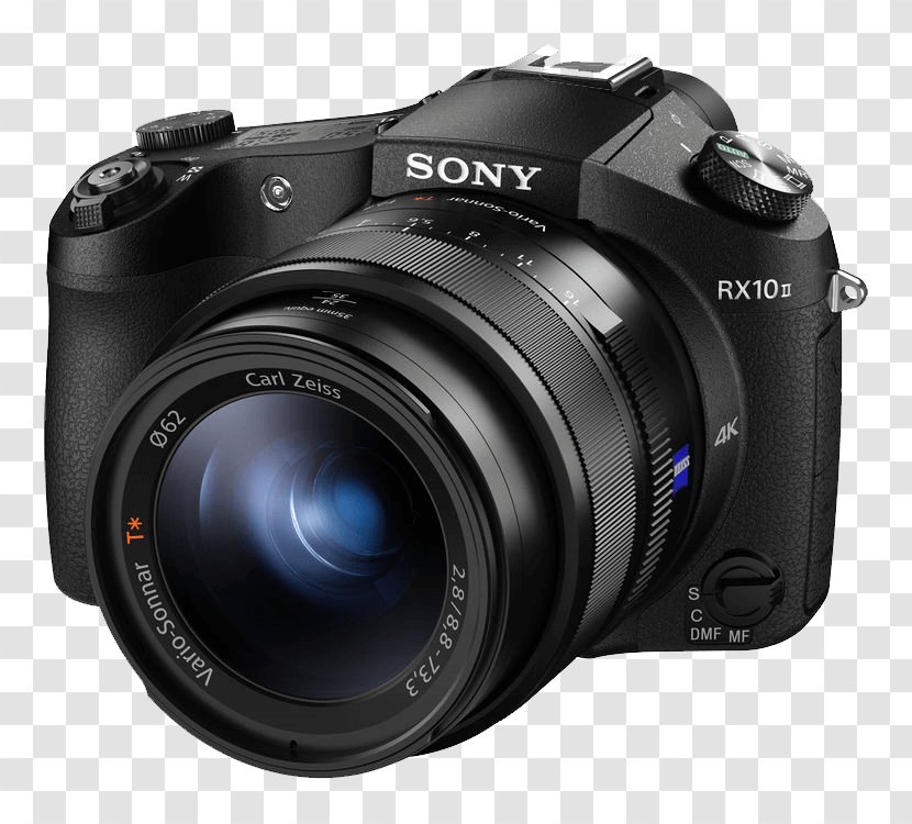 Sony Cyber-Shot DSC-RX10 II 20.2 MP Compact Ultra HD Digital Camera - Lens - 4KBlack S0NY Cyber Shot Cameras (PAL) Point-and-shoot 索尼Camera Transparent PNG