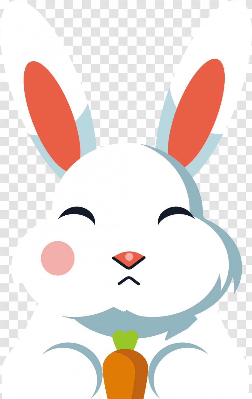 Domestic Rabbit European Hare Clip Art - Cartoon - A With Carrots Transparent PNG