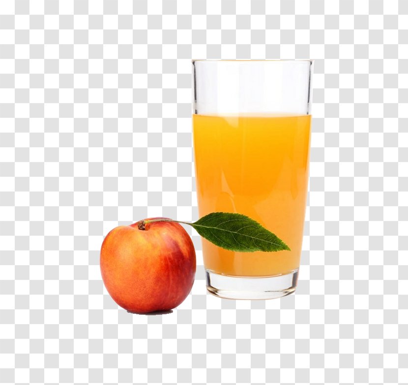 Orange Juice Drink Nectarine Squash - Juicy Peach Transparent PNG