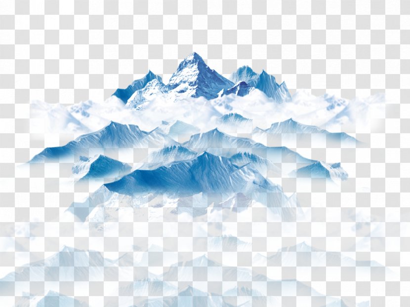 Clip Art - Sky - Snowy Iceberg Transparent PNG