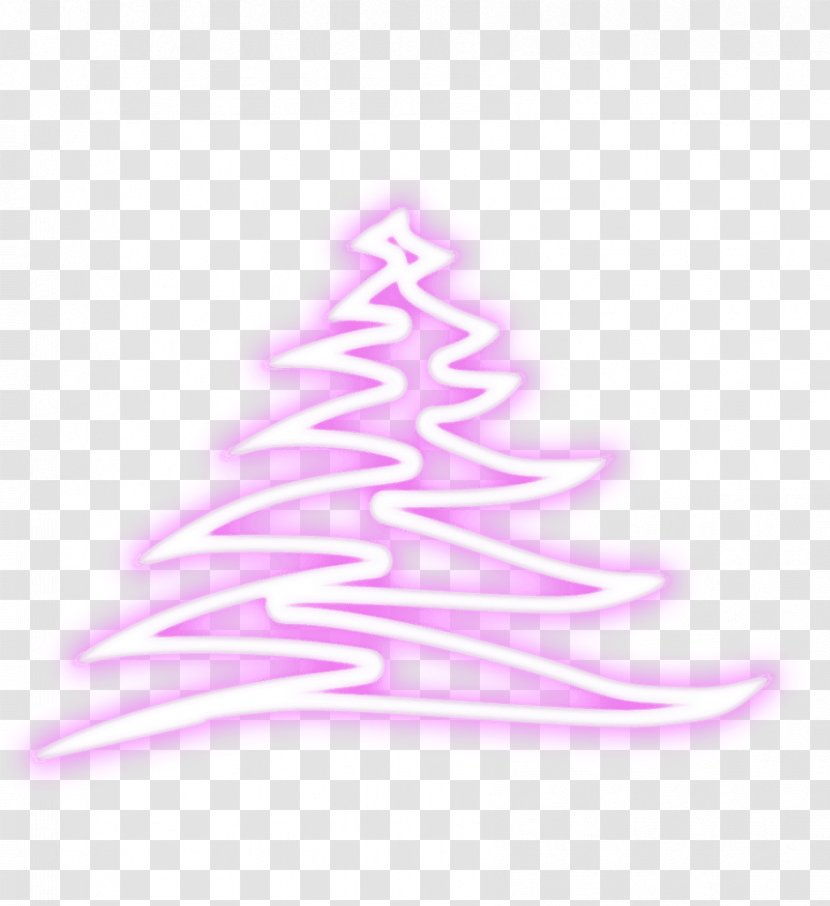 Christmas Tree Pink M Ornament Pine - Vx Transparent PNG