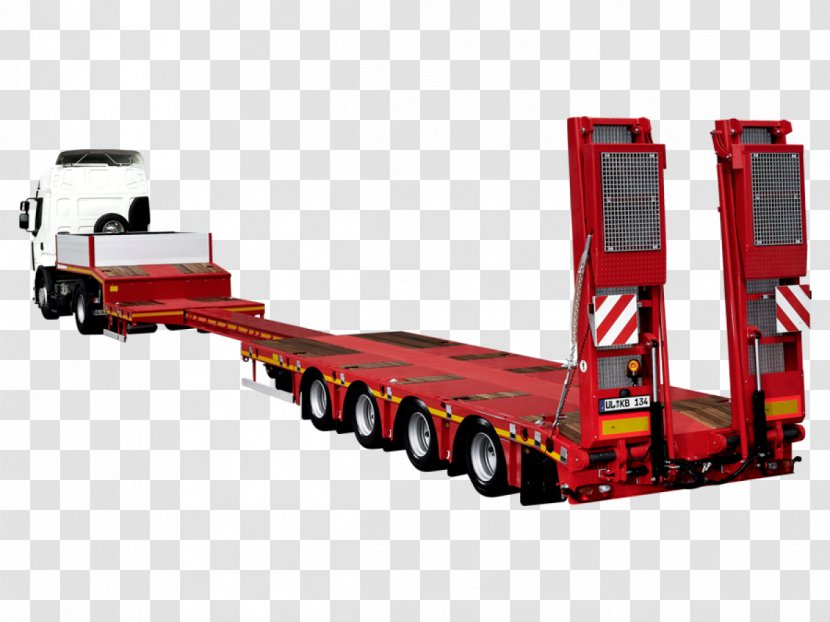 Car Semi-trailer Truck Lowboy - Vehicle - Sing Trailer 1 Transparent PNG