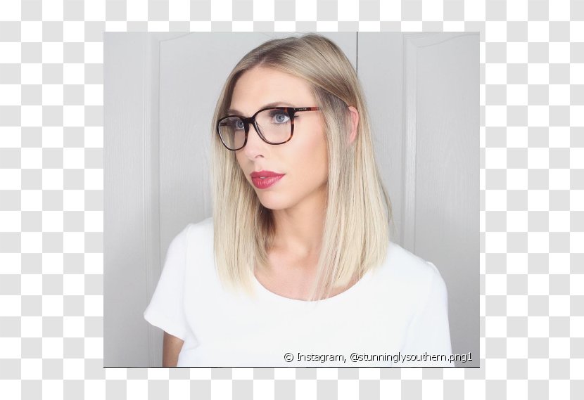 Glasses Blond Hair Coloring Brown - Frame Transparent PNG