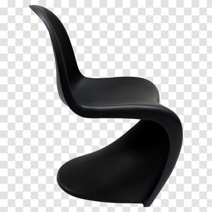Chair Plastic - Black Transparent PNG