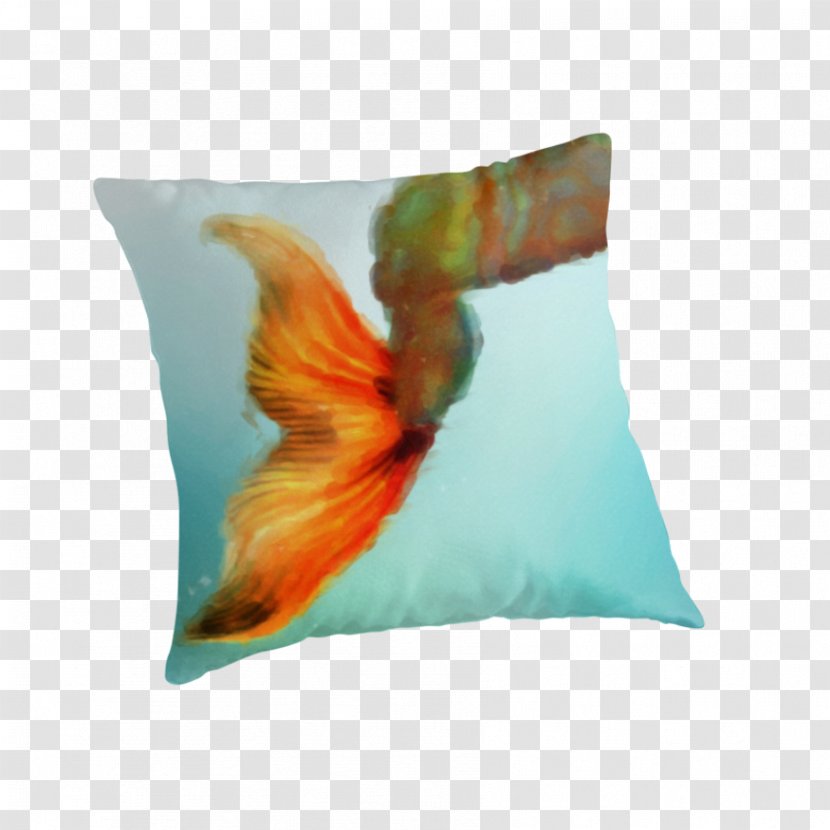 Throw Pillows Cushion Feather Wing - Mermaid Tail Transparent PNG