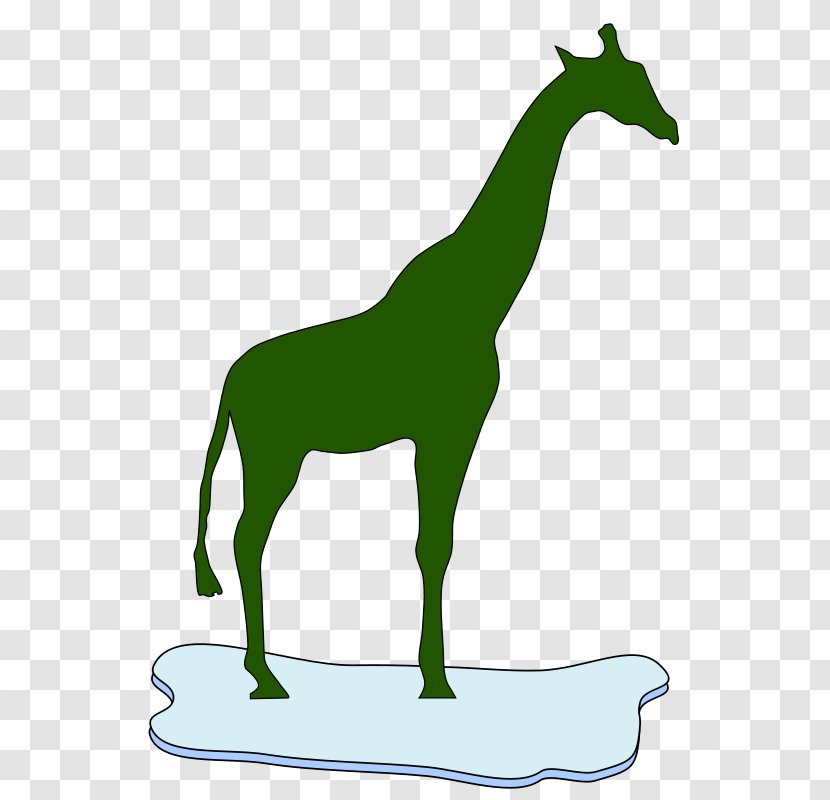 Giraffe Silhouette Clip Art - Animal Figure - Vector Transparent PNG
