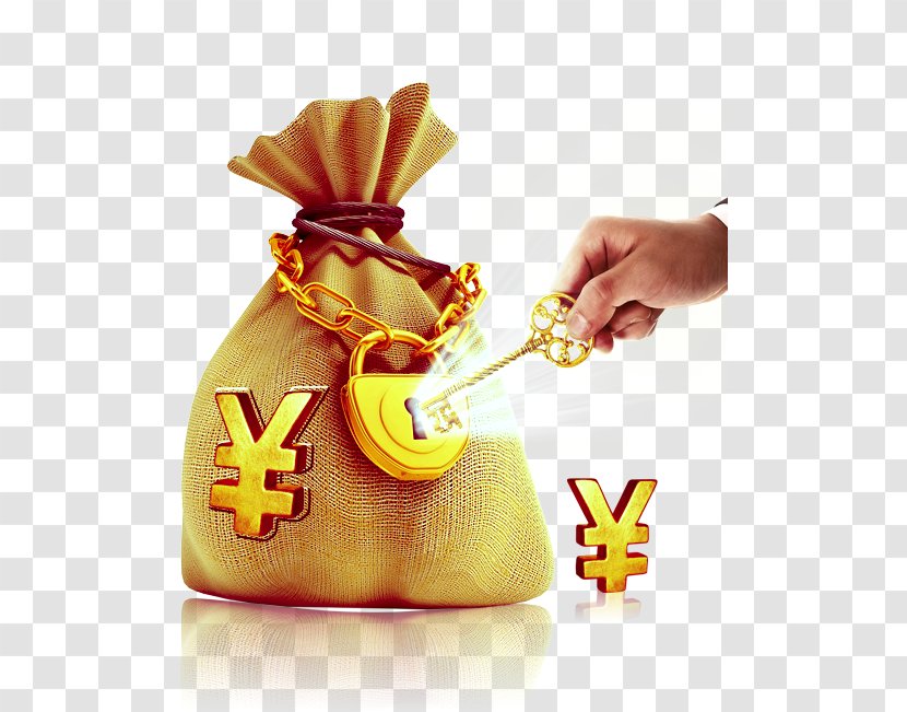 Renminbi Currency Symbol Coin Money - Yellow - Purse Transparent PNG