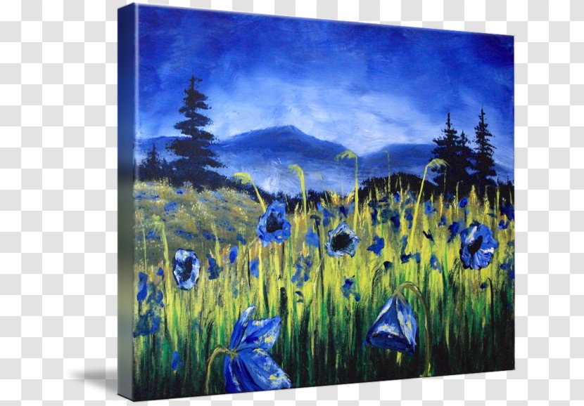 Painting Acrylic Paint Majorelle Blue Garden Meadow Transparent PNG