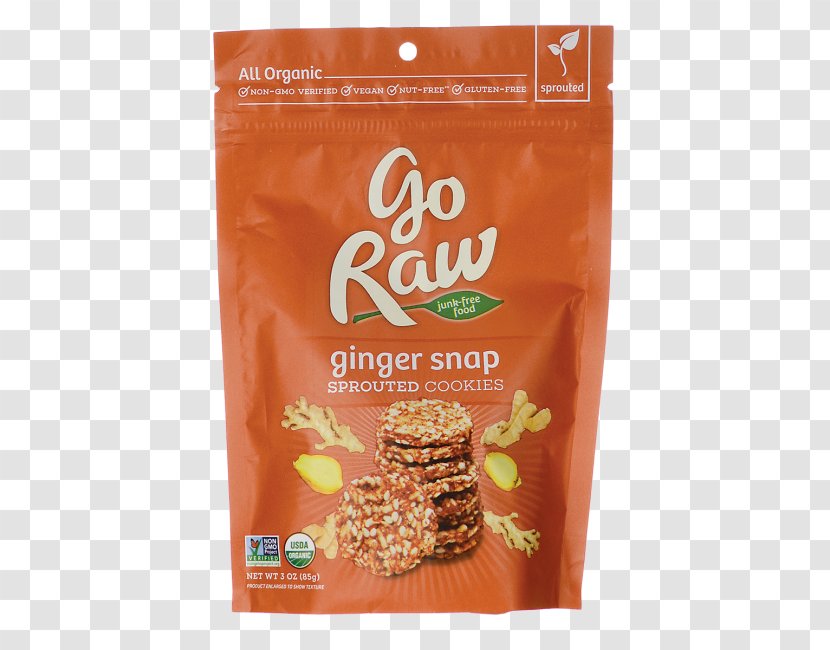 Ginger Snap Raw Foodism Chocolate Chip Cookie Biscuits Sprouting Transparent PNG