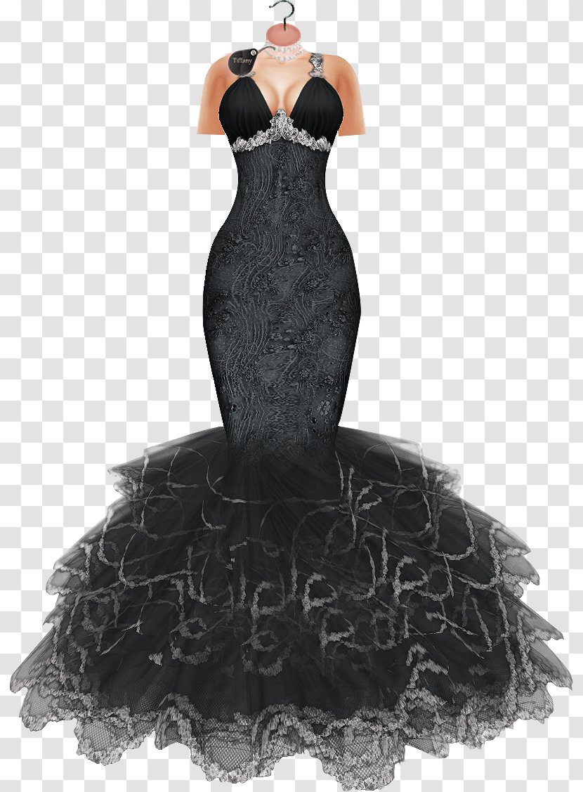 Little Black Dress Gown Shoulder M - Cocktail Transparent PNG