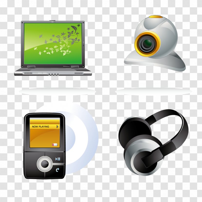 Peripheral - Headset - Office Computer Element Transparent PNG