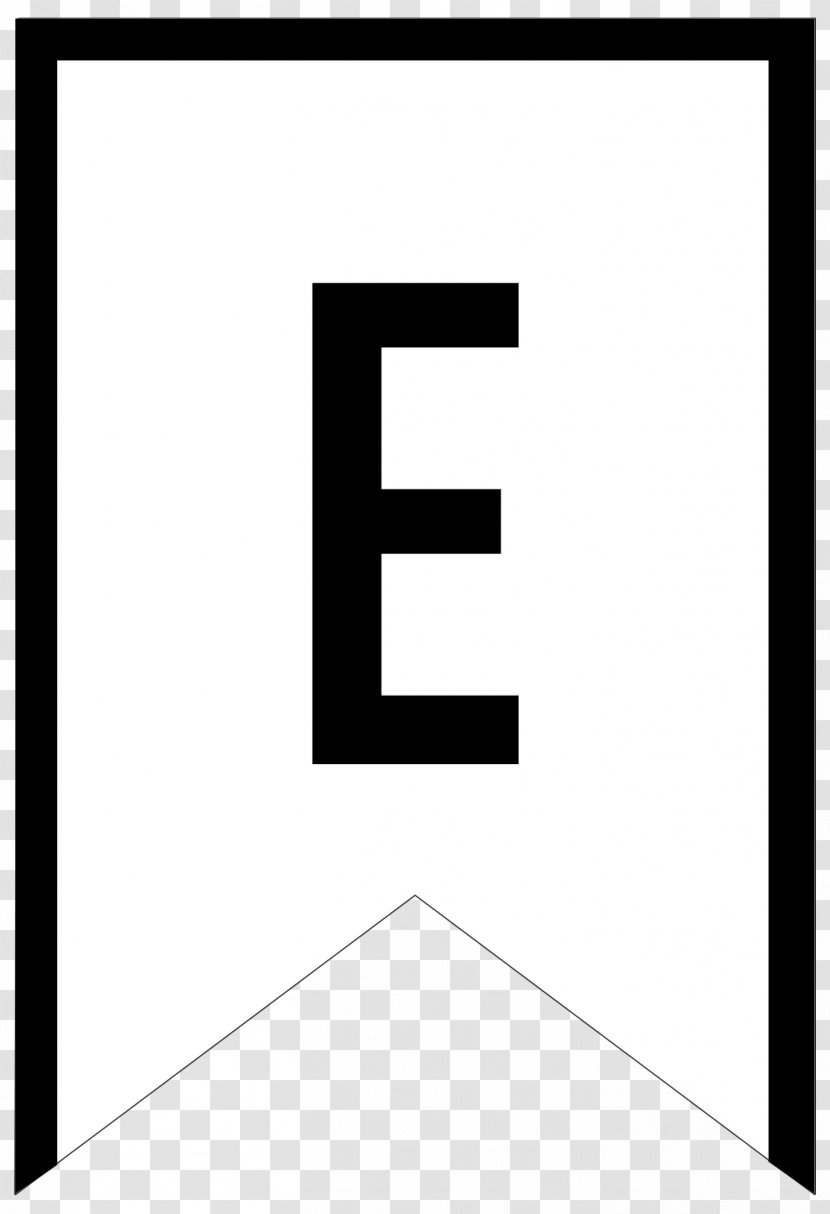 Paper Template Letter Alphabet Bunting - Banner - Model Transparent PNG