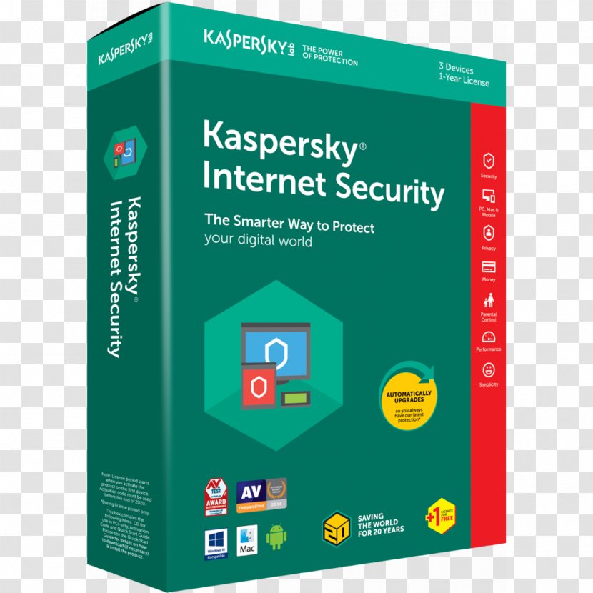 Kaspersky Internet Security Laptop Antivirus Software Anti-Virus - Computer Virus Transparent PNG