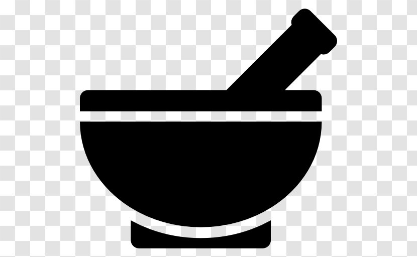 Kitchen Utensil Mortar And Pestle Tool - Monochrome Photography Transparent PNG