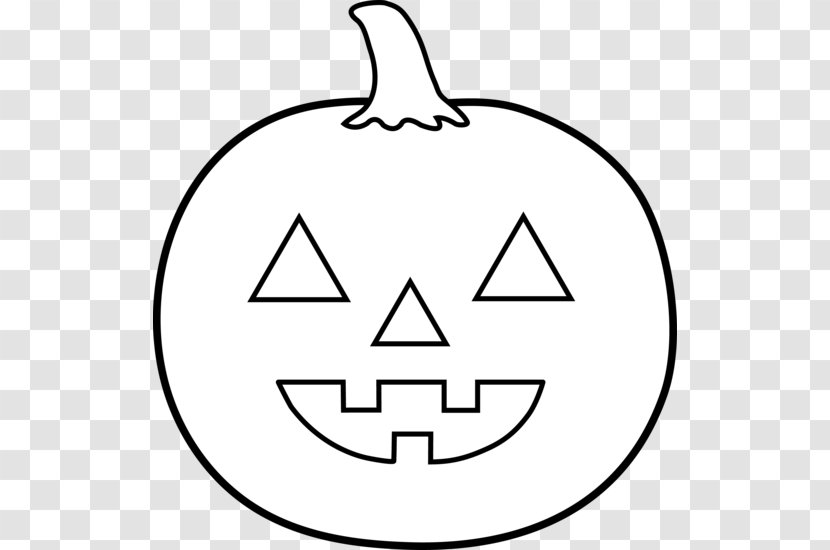 Jack-o-lantern Pumpkin Halloween Clip Art - Black And White - Clipart Transparent PNG