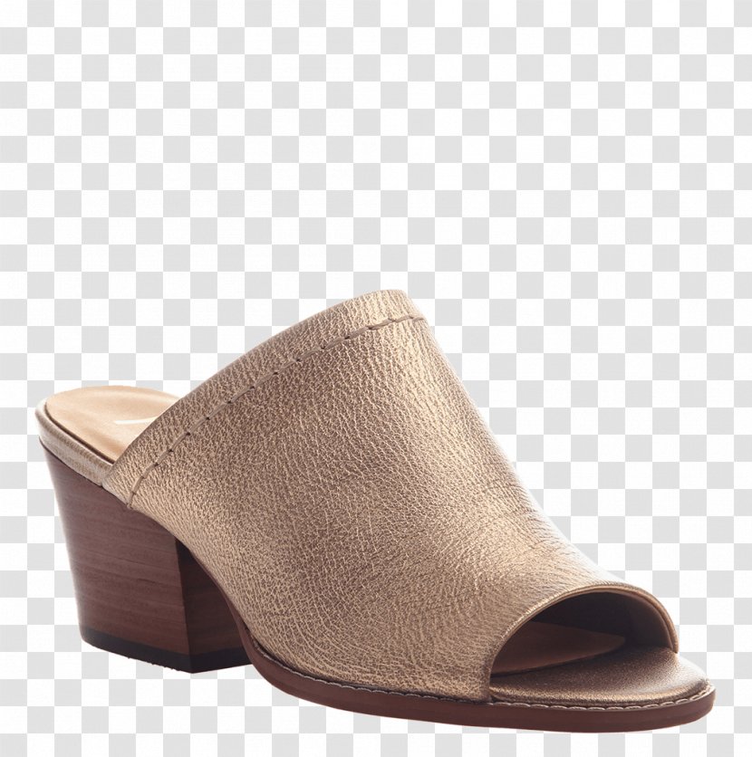 Suede Shoe Sandal Slide Mule - Slipon Transparent PNG