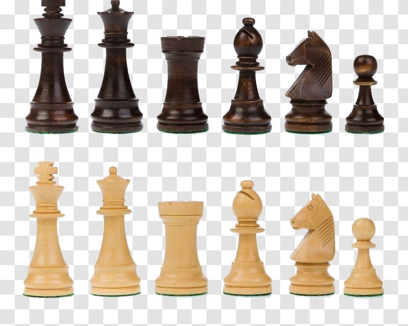 Chess Piece Chessboard Board Game Set - Title - Wooden Transparent PNG