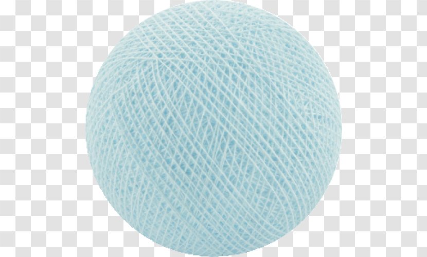 Cotton Balls Sphere Circle Garland - Teal - Fair Trade Transparent PNG