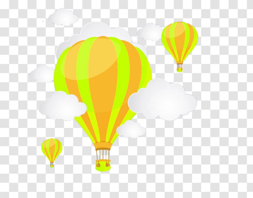 Hot Air Ballooning - Sky - Yellow Balloon Transparent PNG