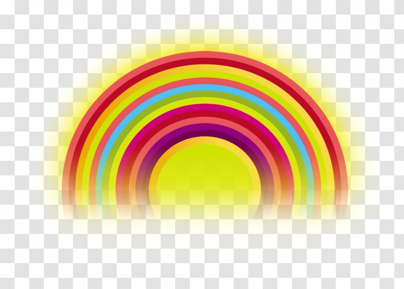 Rainbow Circle Cartoon Designer - Computer Transparent PNG