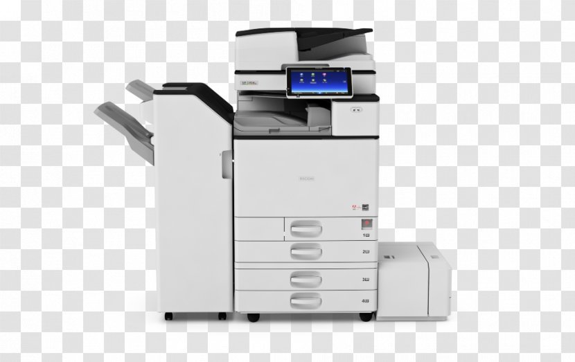 Multi-function Printer Ricoh Photocopier Printing - Inkjet Transparent PNG