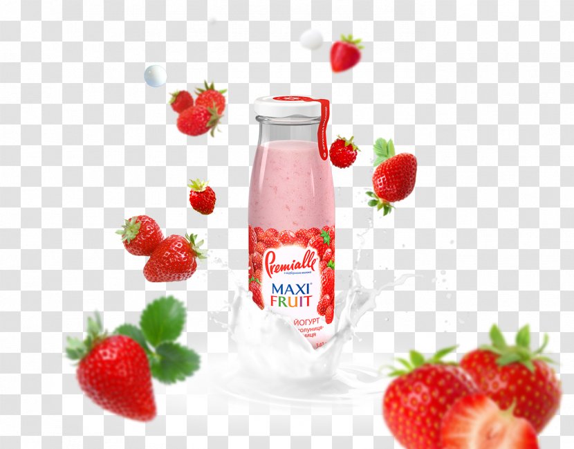 Strawberry Juice Milkshake Lip Balm - Fruit - Yogurt Transparent PNG