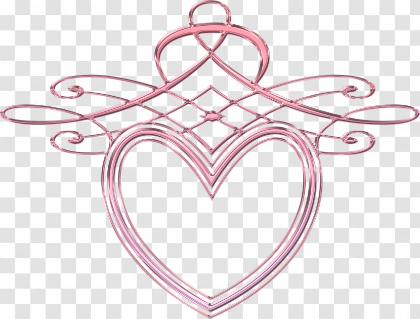 Body Jewellery Line Pink M Heart - Flower Transparent PNG