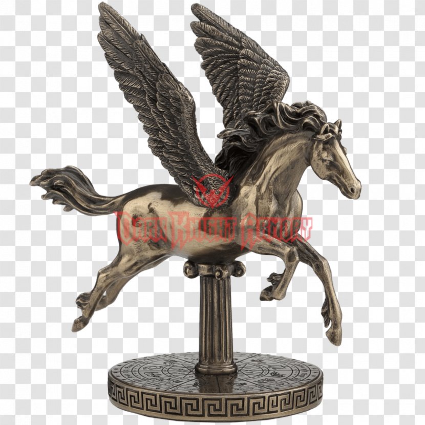 Bronze Sculpture Pegasus Figurine Statue Transparent PNG