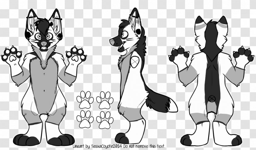 Fursuit Concept Art Drawing Line - Paw - Sculpting Transparent PNG