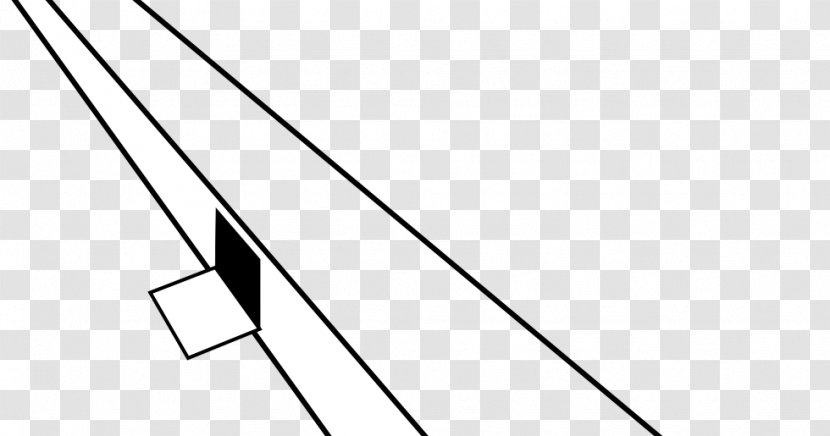 Triangle Point Line Art - Black - Angle Transparent PNG