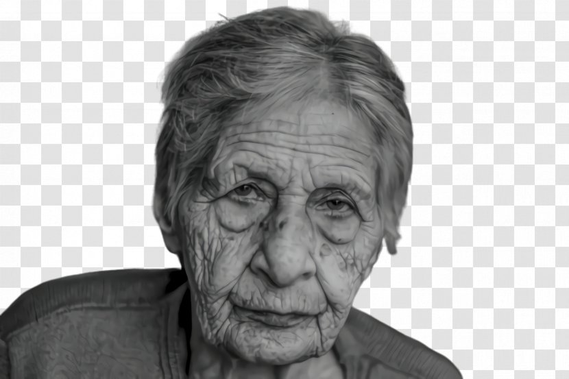 Old Age People - Ageing - Physicist Blackandwhite Transparent PNG
