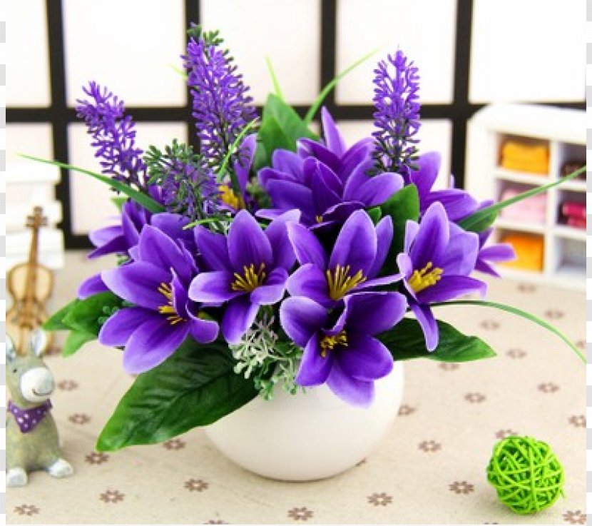 Floral Design Artificial Flower Cut Flowers Bouquet - Bellflower Family Transparent PNG
