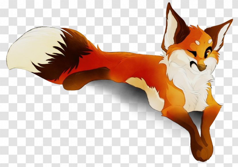 Red Fox Fennec Tail Swift - Wet Ink - Animation Fawn Transparent PNG