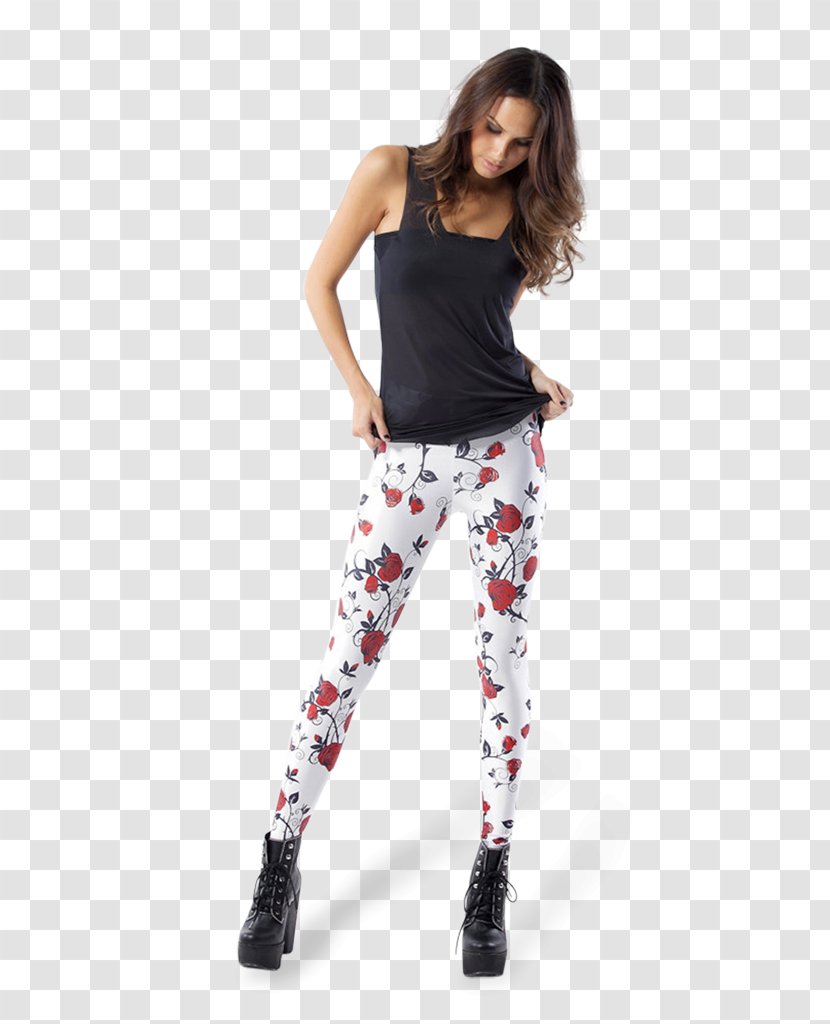 Leggings Rose Clothing Jeans White - Silhouette Transparent PNG
