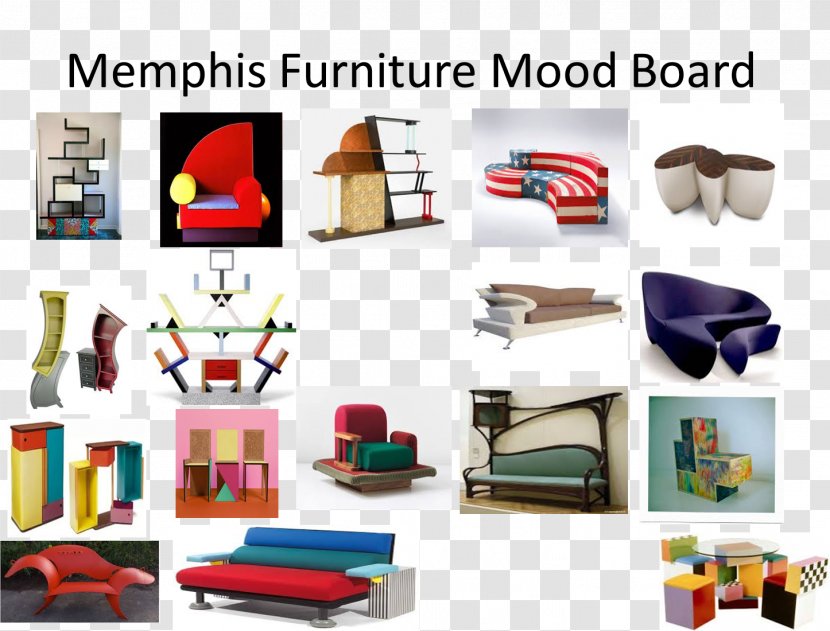 Furniture Mood Board Memphis Group Daybed - Wood Transparent PNG