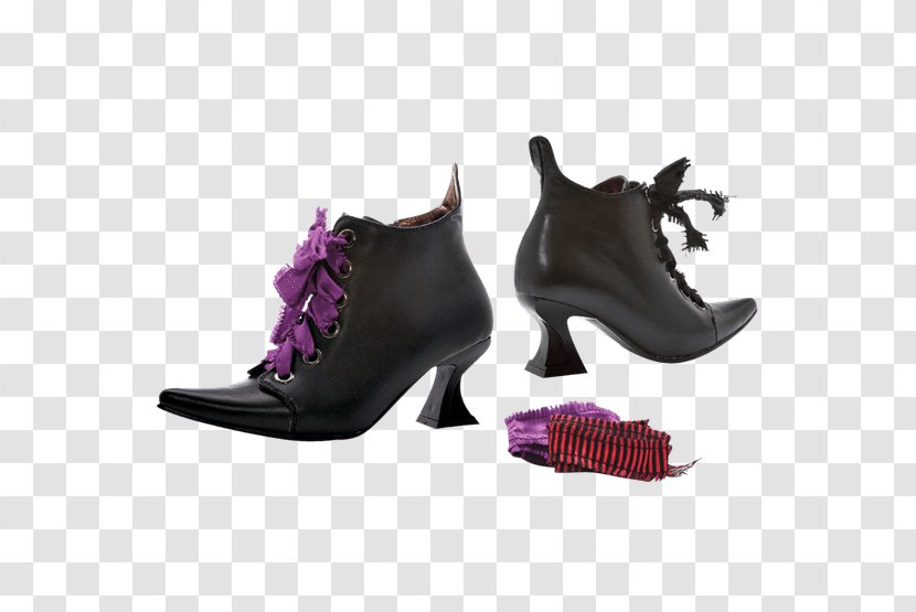 Halloween Costume Shoe Clothing Witchcraft - Purple - Grandmother Shoes Transparent PNG