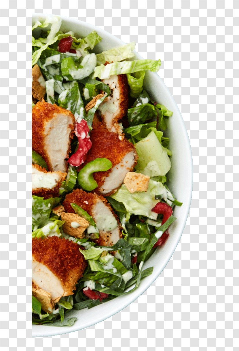 Spinach Salad Fattoush Caesar Panzanella Chicken - Crouton - Hot Transparent PNG