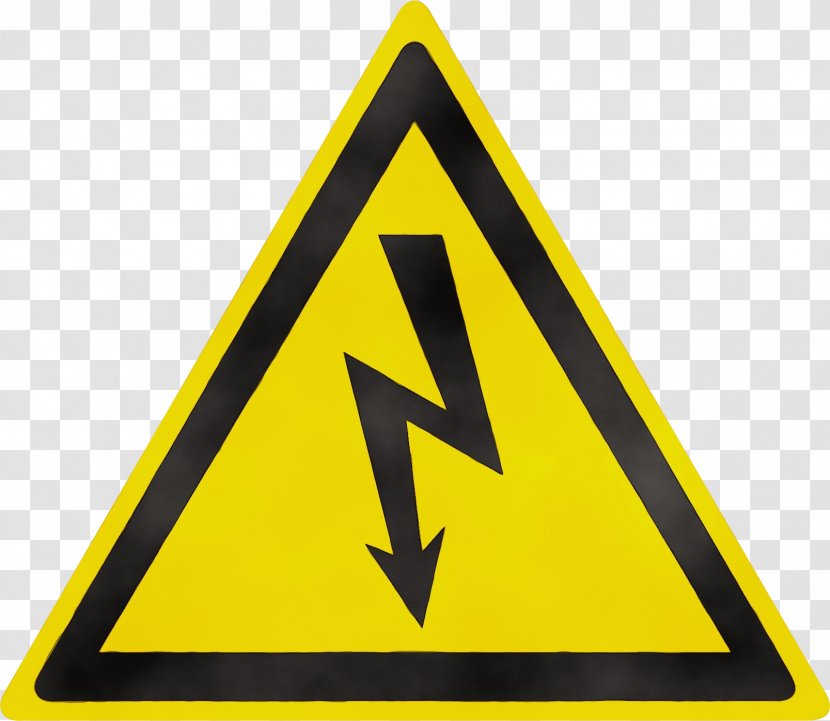 Yellow Triangle Sign Traffic - Hazard - Symbol Transparent PNG