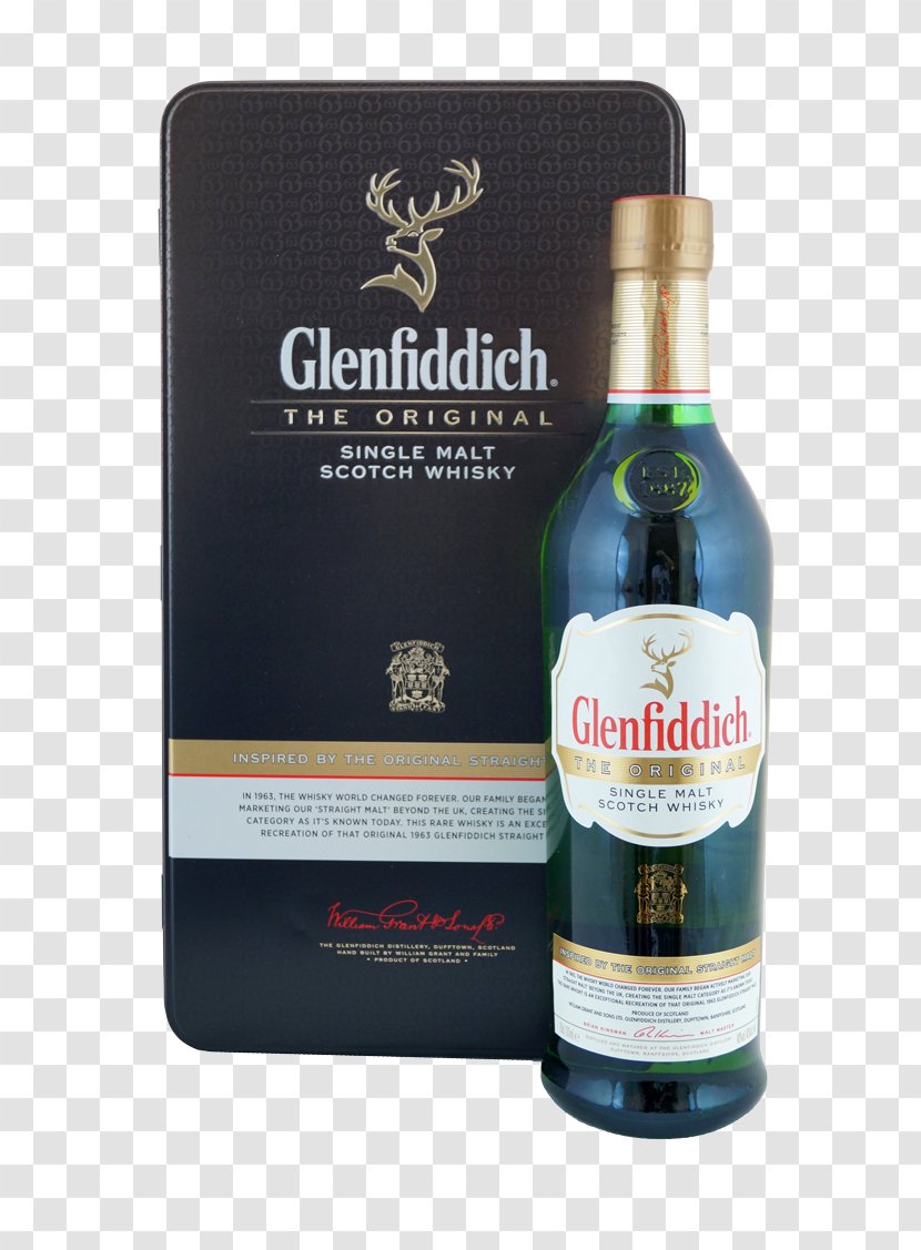 Liqueur Glenfiddich Whiskey Speyside Single Malt Scotch Whisky - Distilled Beverage Transparent PNG