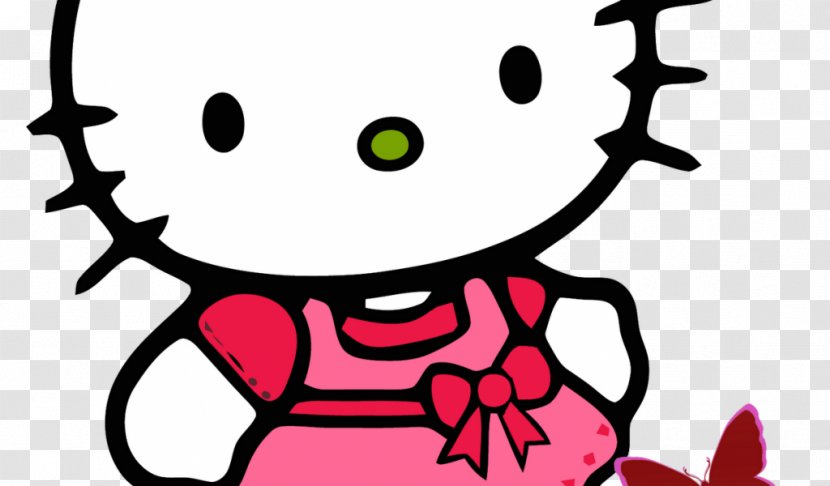 Hello Kitty Sanrio Art Clip - Frame - Silhouette Transparent PNG