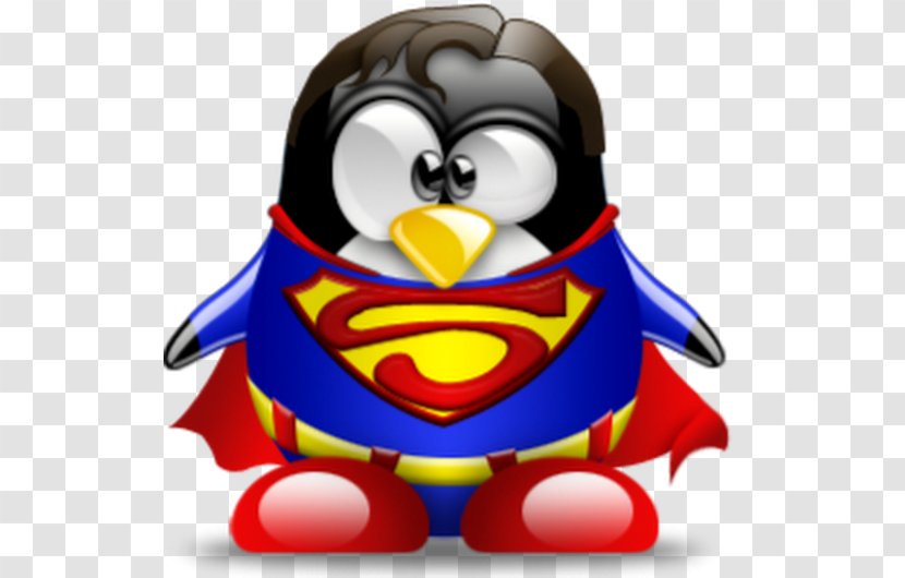 Superman Penguin Tux Racer Tuxedo Transparent PNG