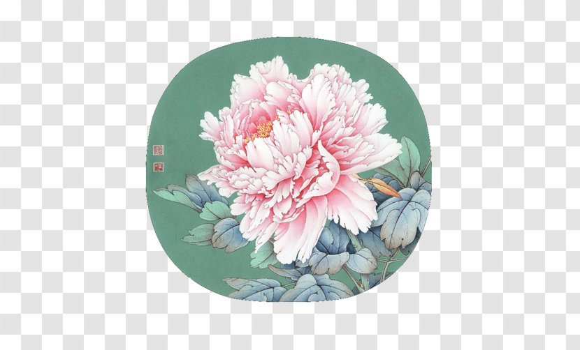 Gongbi Chinese Painting Moutan Peony - Flowering Plant - Ink Material Picture Transparent PNG