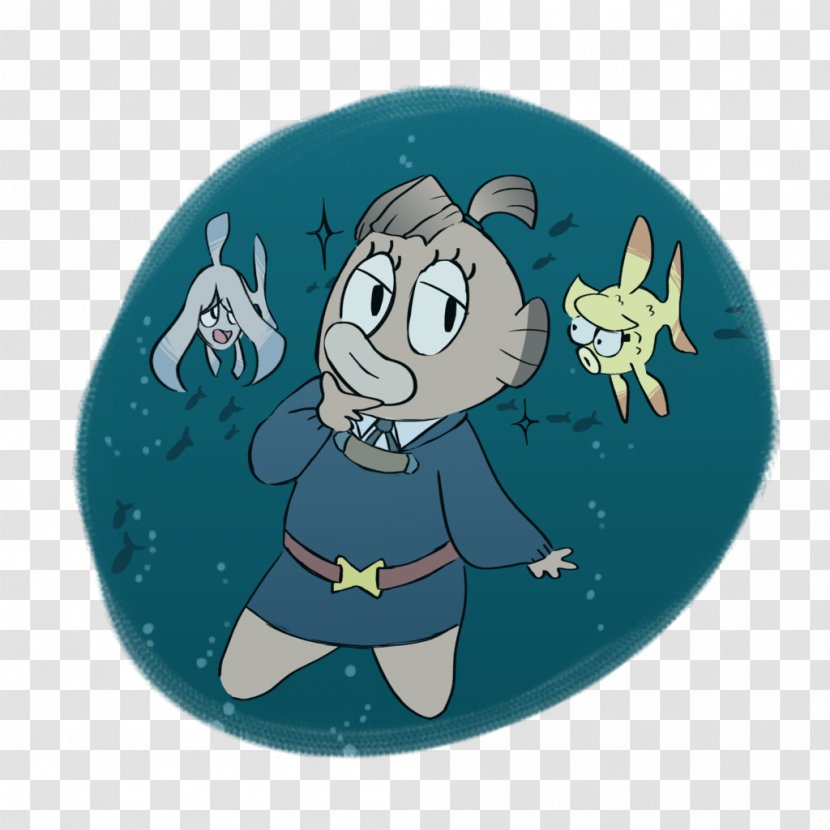 Turquoise Animated Cartoon - Little Witch Academia Akko Transparent PNG