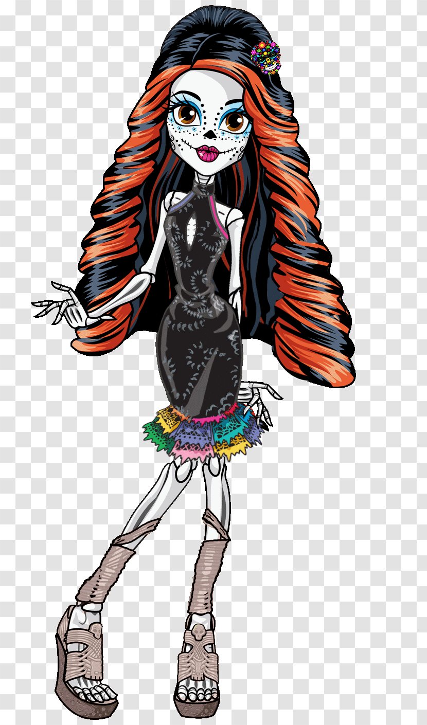 Skelita Calaveras Monster High Cleo DeNile Doll Transparent PNG