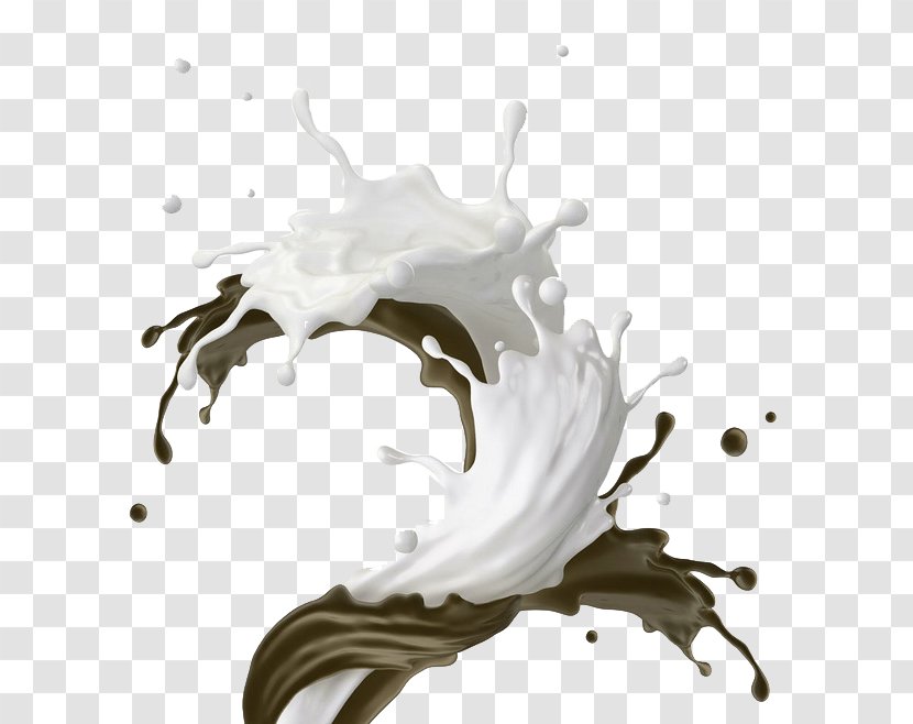 Milkshake Splash Clip Art - Drink - White Chocolate Grandma Effect Element Transparent PNG
